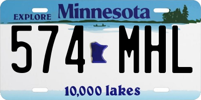 MN license plate 574MHL