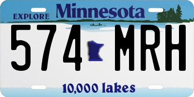 MN license plate 574MRH