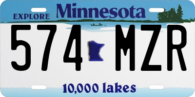 MN license plate 574MZR