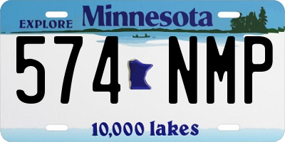 MN license plate 574NMP