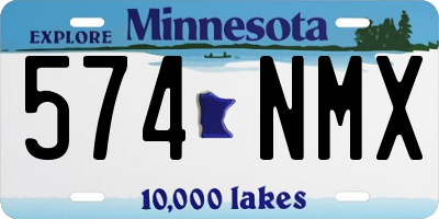 MN license plate 574NMX
