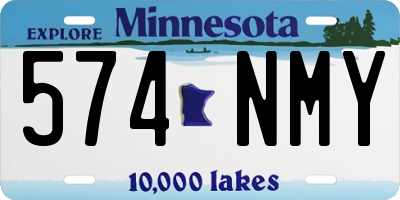 MN license plate 574NMY