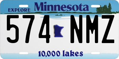 MN license plate 574NMZ