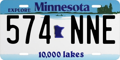 MN license plate 574NNE