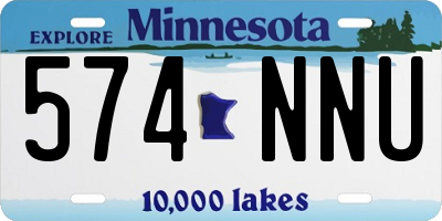 MN license plate 574NNU