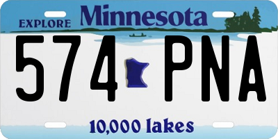 MN license plate 574PNA