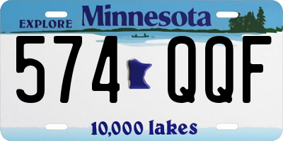 MN license plate 574QQF