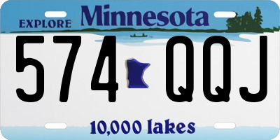 MN license plate 574QQJ