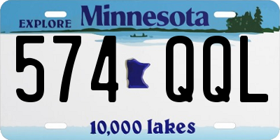 MN license plate 574QQL