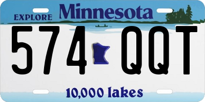 MN license plate 574QQT