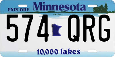 MN license plate 574QRG