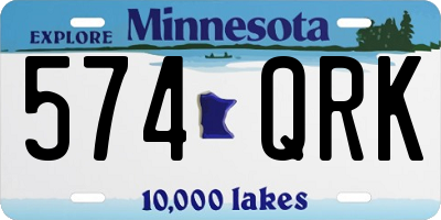 MN license plate 574QRK