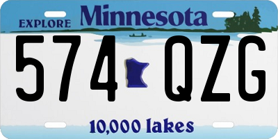 MN license plate 574QZG