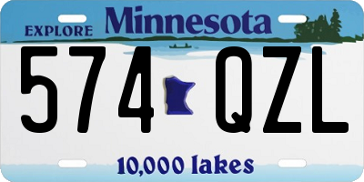 MN license plate 574QZL
