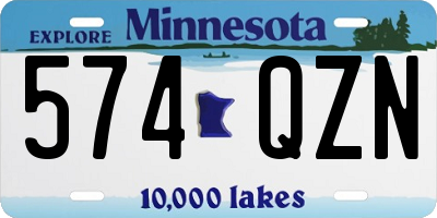 MN license plate 574QZN
