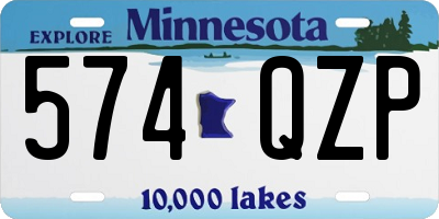 MN license plate 574QZP