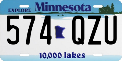 MN license plate 574QZU