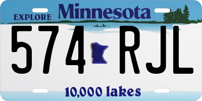 MN license plate 574RJL