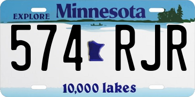 MN license plate 574RJR