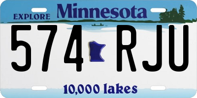MN license plate 574RJU