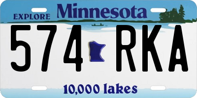 MN license plate 574RKA