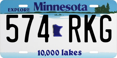MN license plate 574RKG