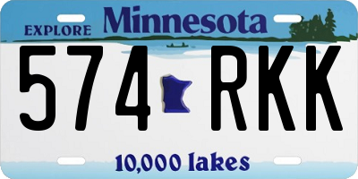 MN license plate 574RKK