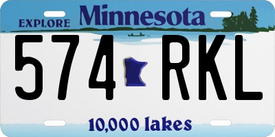 MN license plate 574RKL