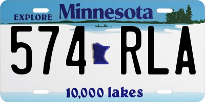 MN license plate 574RLA