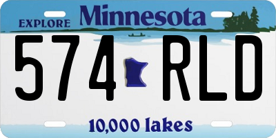 MN license plate 574RLD
