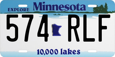MN license plate 574RLF