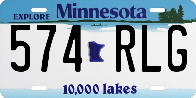 MN license plate 574RLG