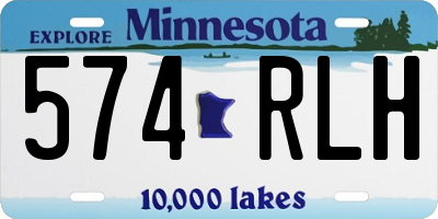 MN license plate 574RLH