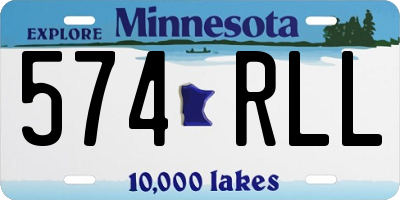 MN license plate 574RLL