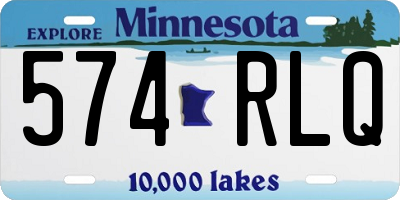 MN license plate 574RLQ