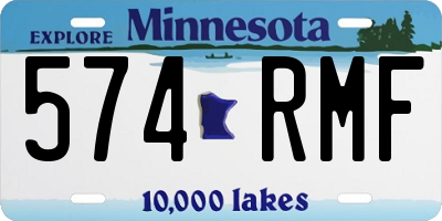 MN license plate 574RMF