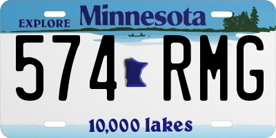 MN license plate 574RMG