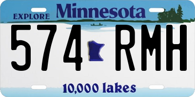 MN license plate 574RMH