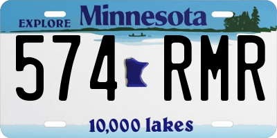 MN license plate 574RMR