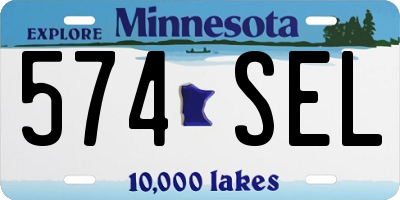 MN license plate 574SEL
