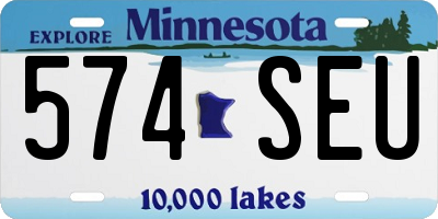 MN license plate 574SEU