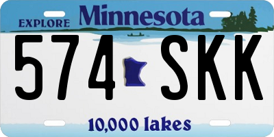 MN license plate 574SKK