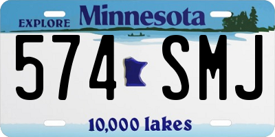 MN license plate 574SMJ