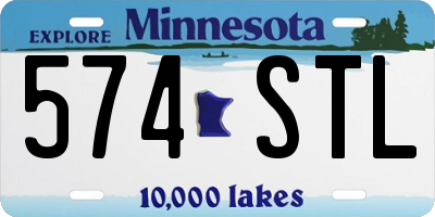 MN license plate 574STL