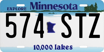 MN license plate 574STZ