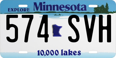 MN license plate 574SVH