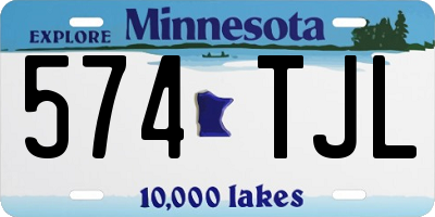MN license plate 574TJL