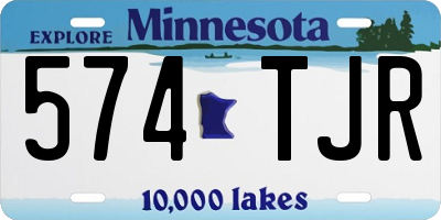 MN license plate 574TJR