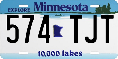 MN license plate 574TJT