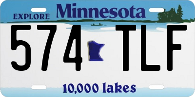 MN license plate 574TLF